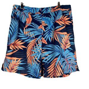 Speedo Shorts Swim Trunks Mens XL Board‎ Shorts Fitness Bottoms Blue Tropical